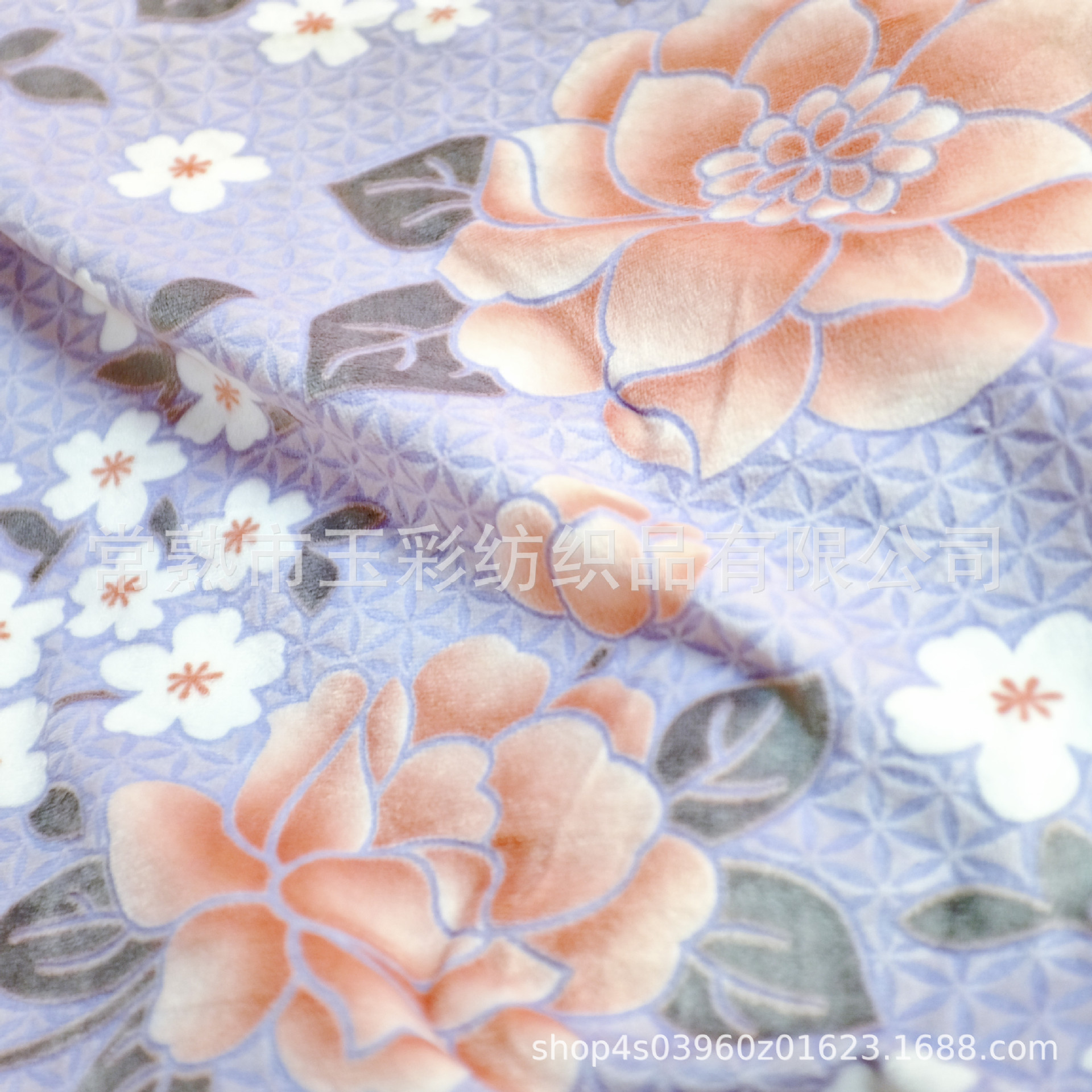 印花烂花超柔家纺面料 上色烂花超柔面料 高档家纺超柔烂花毛绒