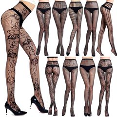 Yuedie sexy female fishnet stockings sexy bottoming rompers fishnet jacquard fishnet stockings small mesh rompers WK