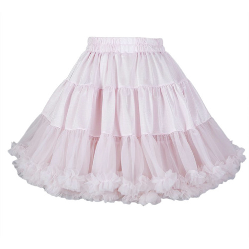 Bust lolita dress boneless soft gauze skirt skirt skirt petticoat rainbow fart tutu skirt marshmallow cloud support