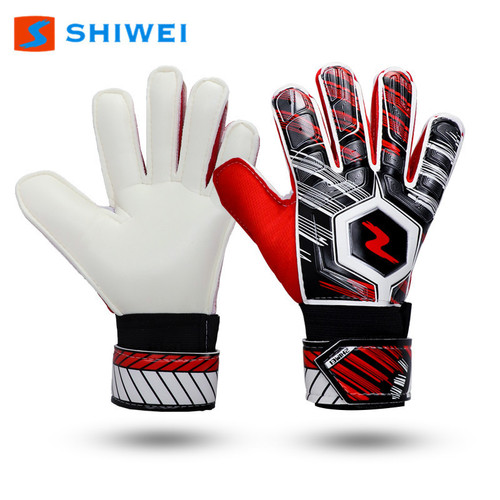 Shiwei cross-border new model children's adult football goalkeeper gloves goalkeeper gloves latex non-slip breathable wear-resistant
