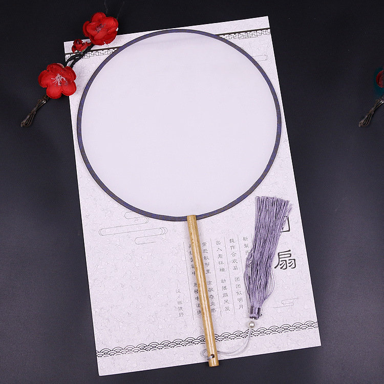 Imitación clásica Palacio ventilador estilo antiguo seda cara Palacio ventilador caligrafía y pintura DIY hecho a mano en blanco ventilador fábrica al por mayor