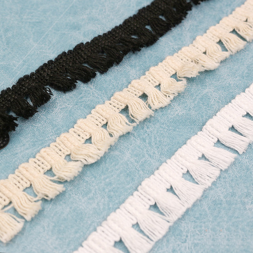 Factory direct supply 1.8cm cotton tassel lace home sofa children's clothing tassel lace decorative accessories