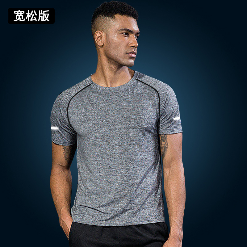 Camisetas deportivas de manga corta, camisetas de sudor para hombres y mujeres, ropa de secado rápido, acondicionamiento físico de verano, hielo suelto y transpirable, media manga delgada