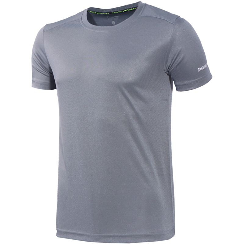 Camisetas deportivas de manga corta, camisetas de sudor para hombres y mujeres, ropa de secado rápido, acondicionamiento físico de verano, hielo suelto y transpirable, media manga delgada