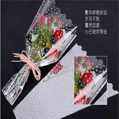 包裝紙 小米花銀光色玫瑰花束包裝袋多款包裝袋 異形鮮花袋包裝袋