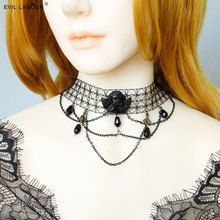 黑天使锁骨链哥特风暗黑系项圈万圣节动漫节漫展周边项链JL-95-1