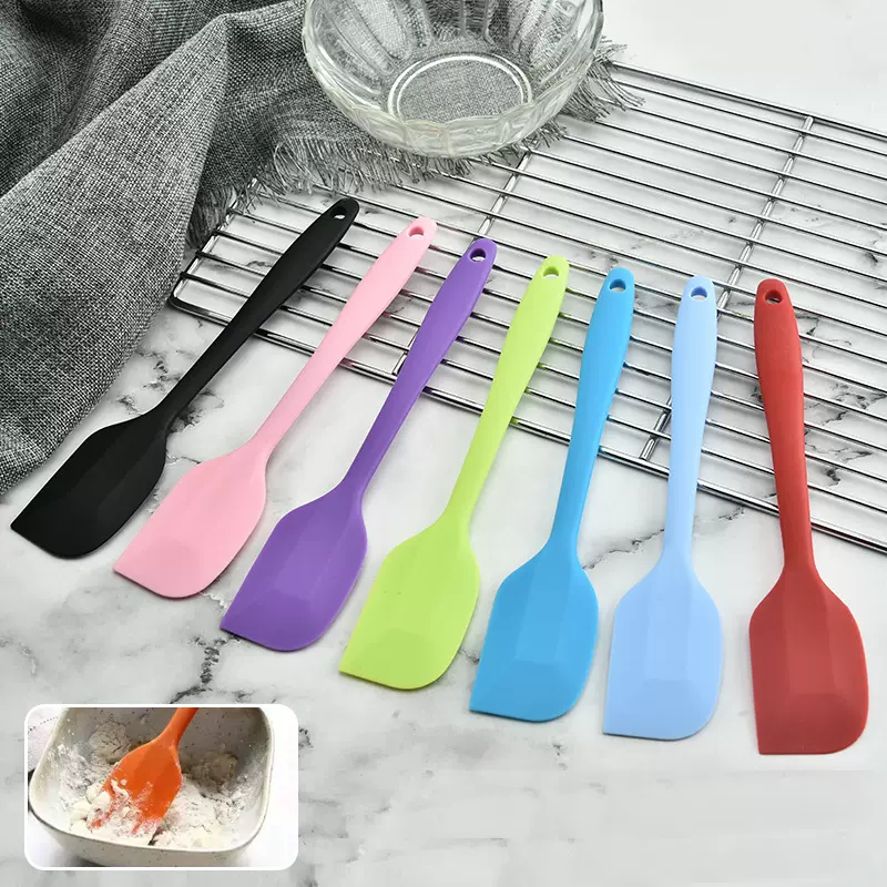 厂家批发全包小号奶油刮烘培DIY工具牛油蛋糕抹刀一体硅胶刮刀