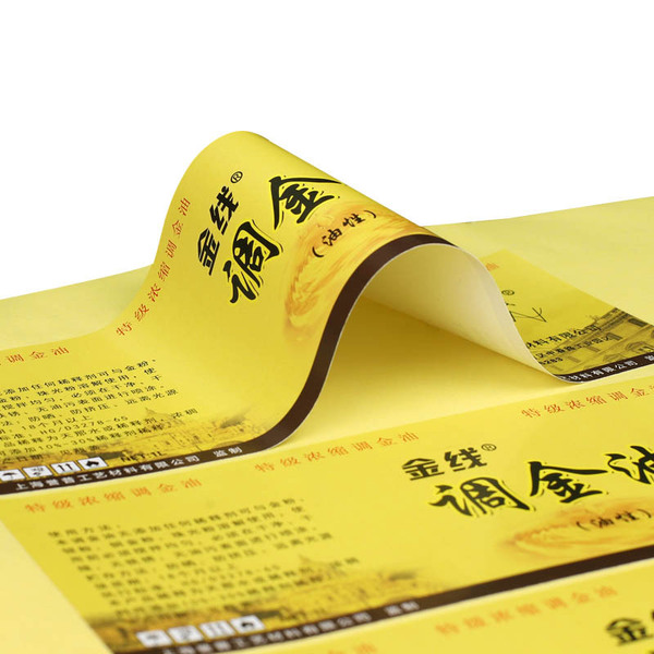 Transparent individual sticker PVC