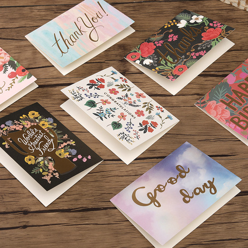 Birthday cards 24 birthday blessing envelopes diy dried flowers three-dimensional New Year's Day card creative thank you card can be customized