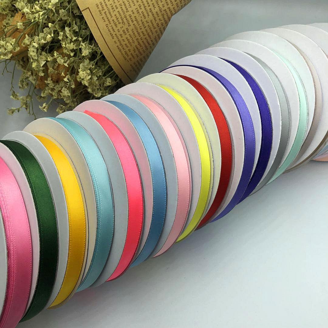 1CM 암호화 폴리 에스테르 리본 리본 리본 포장 리본 DIY 헤어 액세서리 꽃 선물 꽃 장식품 리본 리본 리본 리본