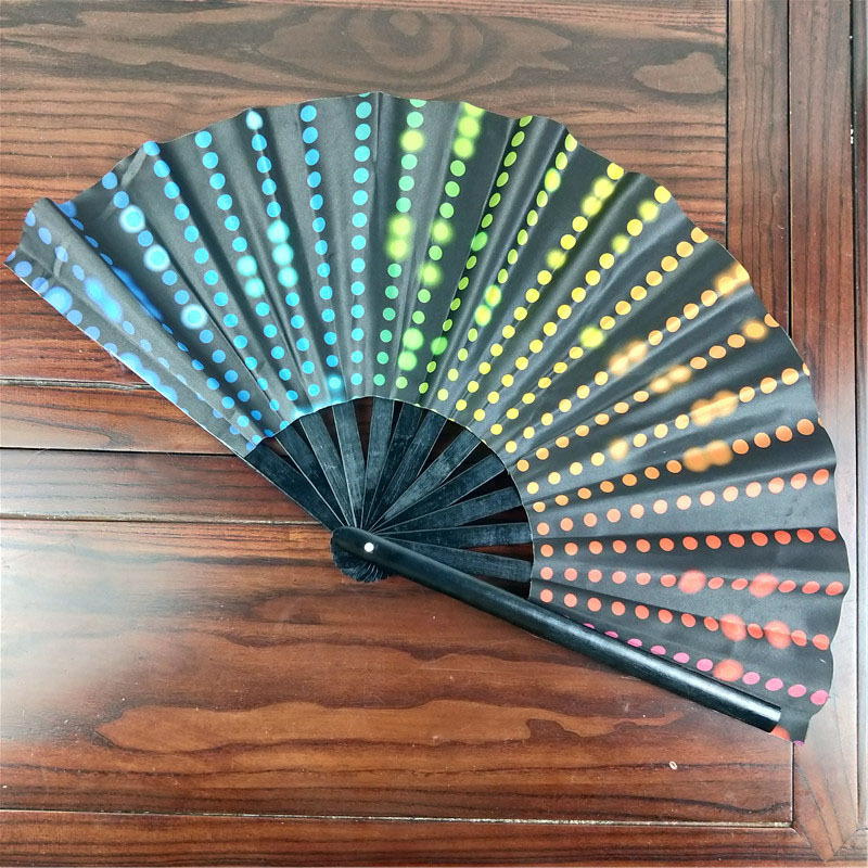 En stock transfronterizo Kung Fu ventilador de sonido ventilador de bambú ventilador de productos hechos a mano estilo chino regalo danza ventilador de comercio exterior ventilador