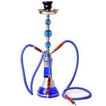 厂家直销阿拉伯水烟酒吧大烟雾中号双管烟斗水烟成品shishahookah