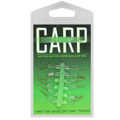 Weihé European Carp Straight Hook with Silicone Ring Mini Soft Bait Hooking Accessories Fishing Lure Hook Fishing Gear Accessory