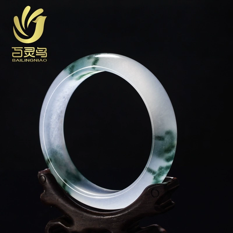 Emerald bracelet Myanmar jade, ice imitation