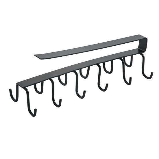 Armario de cocina de hierro gancho de cocina gancho de fila de cocina estante de almacenamiento montado en la pared percha de carga estante de almacenamiento de doble fila