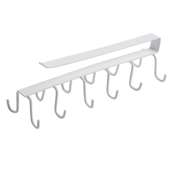 Armario de cocina de hierro gancho de cocina gancho de fila de cocina estante de almacenamiento montado en la pared percha de carga estante de almacenamiento de doble fila