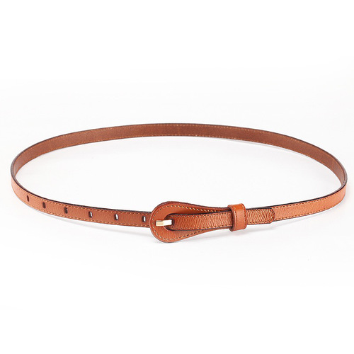 Waist belt women's cowhide simple and versatile ladies' genuine leather belt fine decoration skirt fashion pants belt green wholesale agency 