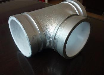 衬塑管件 钢塑管件 衬塑三通 衬塑内丝三通 镀锌三通