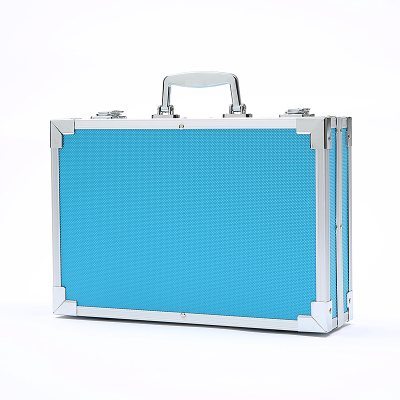 Caja de aluminio de doble capa de 145 piezas Traje de pintura de acuarela para niños Caja de regalo Herramienta de pincel de arte para estudiantes