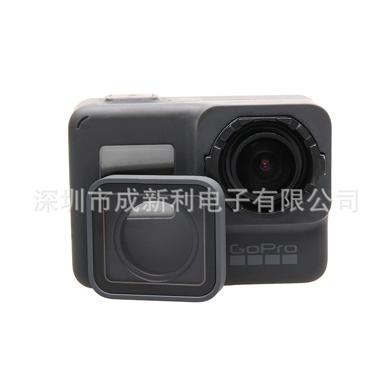 GoPro Hero5 6 7 negro Cámara lente de protección reemplazo UV espejo datos lado cubierta