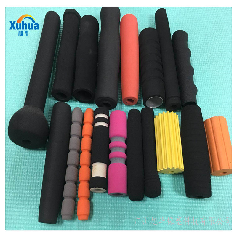 工厂定 制棋杆橡塑把套扶手把套nbr闭孔高回弹中密度橡塑把套