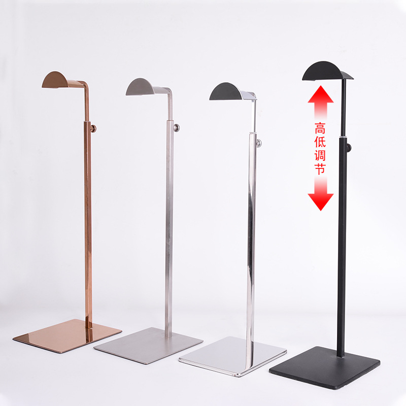 Store Leatherware Stainless Steel Hanging Bag Rack Supermarket Iron Bag Display Stand Handbag Upright Display Counter Bag Shelf