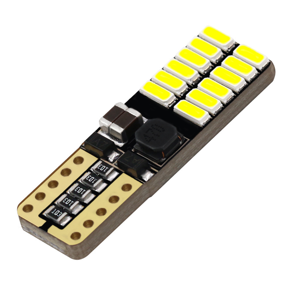 Directo de fábrica coche LED ancho de luz de decodificación CANBUS 24smd 4014 luz de la matrícula T10 luz del instrumento
