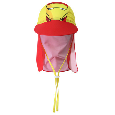 Niños y niñas protección solar gorro de natación playa juego cuello protección sombrero para el sol gorro de natación protección para los oídos sombrero de tela sombrero para el sol