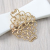 New DIY handmade pure copper diamond -shaped cloud hollow flower trim accessories accessories