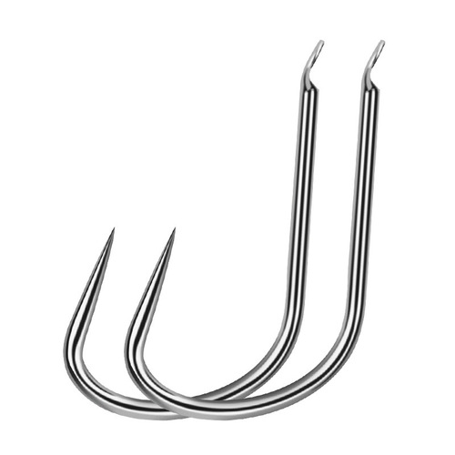 Boxed Barbed Jumbo Hook Black Pit Fishing for Big Fish Silver Carp, Barbs Removed, Ishigaki Improved Titanium Alloy Fishing Hook