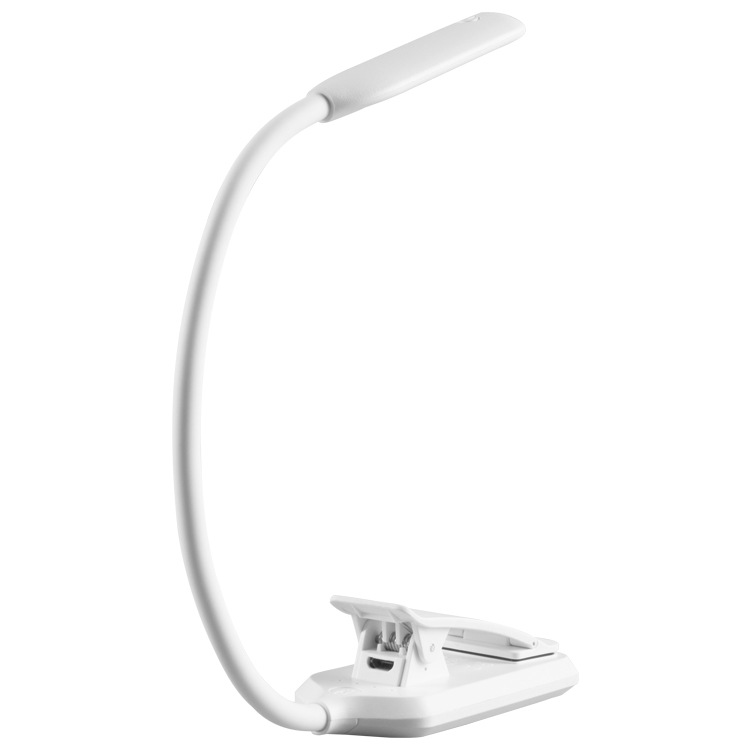 Luz de lectura de protección para los ojos LED luz de lectura clip de libro luz de lectura de carga USB clip de puntuación de música ligera suministro directo transfronterizo