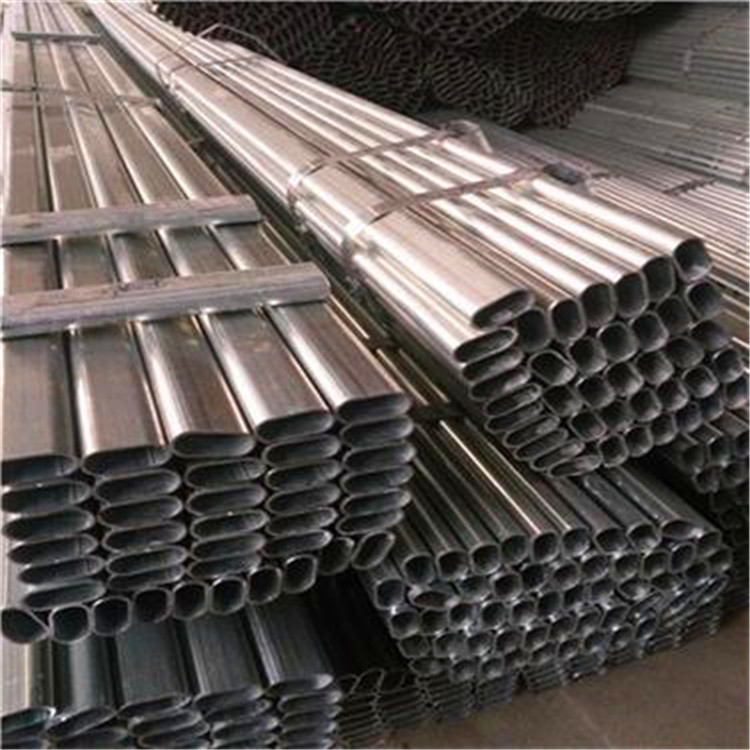 304不锈钢异形管 不锈钢椭圆管 平椭圆管 凹槽管扇形管护栏椭圆管