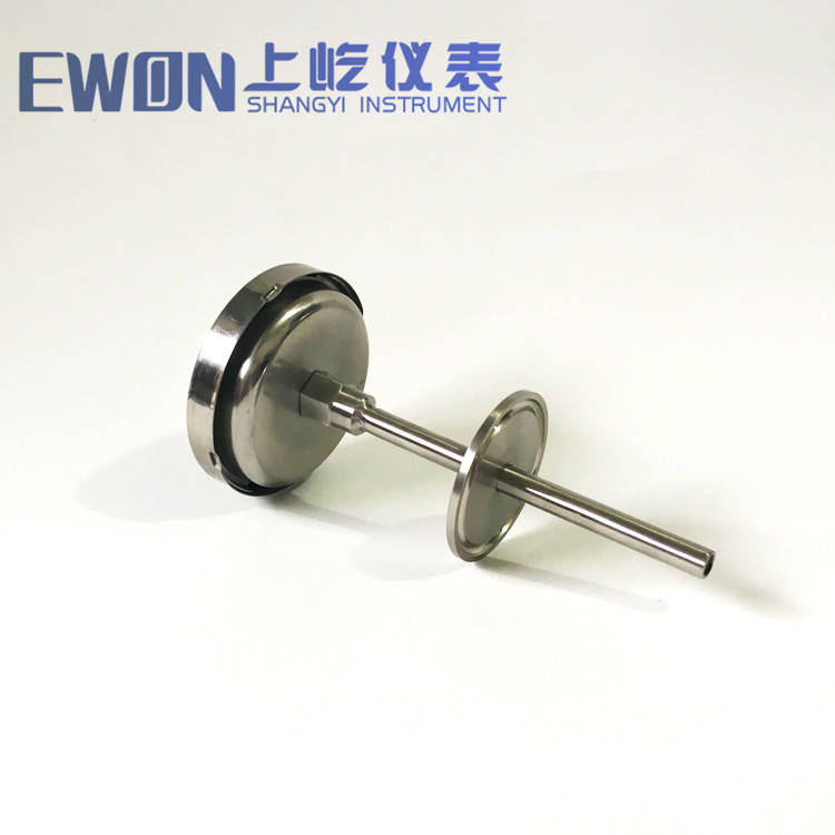 供应 WSS-406 WSSF-406 轴向型卫生型双金属温度计