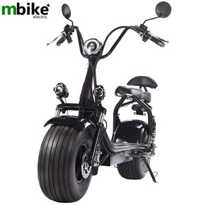 Yeni 60V Harley elektrik skuter, geniş təkərli motosiklet, iki yerlik moped
