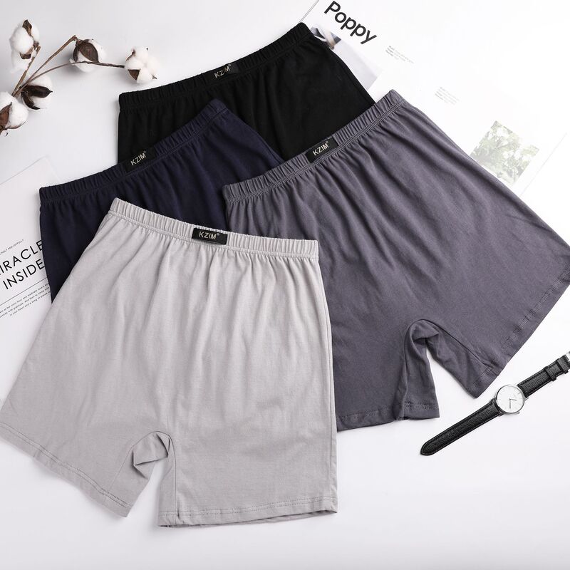 Clearance Sale: All-Cotton Men's Boxer Briefs for Middle-Aged and Elderly Men, Large Size, High-Waisted, Extra-Large Underwear for Dads and Grandfathers