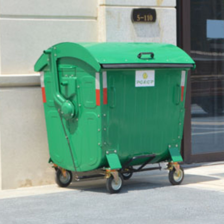 厂家直销1100升户外分类环卫脚踏垃圾桶
