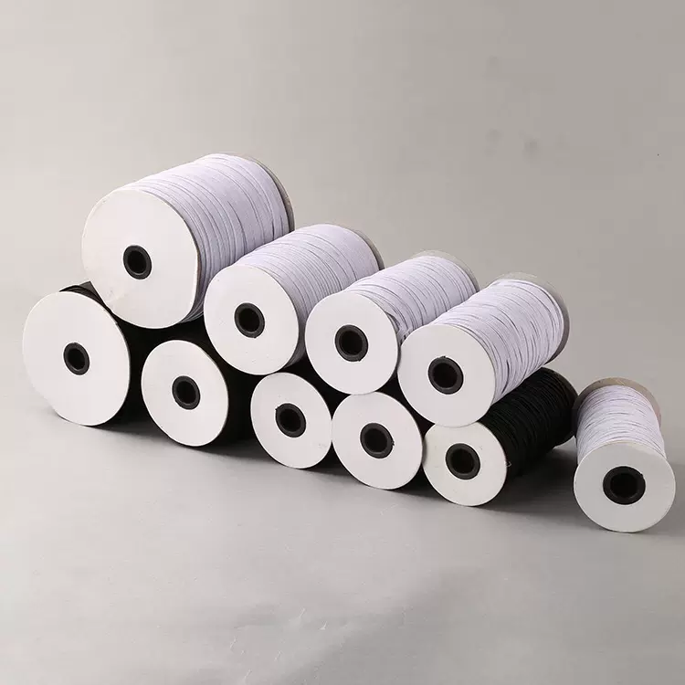 超弹力薄走马松紧带 宝宝柔软弹力绳 橡筋细窄白色 裤头服装辅料