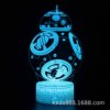 LED acrylic night light, three dimensional touch table lamp, 3D