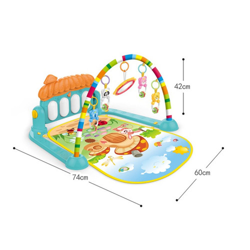 Baby Music Fitness Frame with Foot Piano and Crawling Mat, Cross-border Amazon Toys