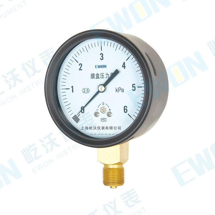 Мембранный манометр YE-100 \ YE100 микроманометр 100 мм \ радиальный \ Медный \ M20 * 1,5 Заводская поставка