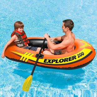 intex 58331̽�U�߶��˳�⴬Ƥ��ͧ�ֻ���Ư����PVC�F؛ˮ�����l
