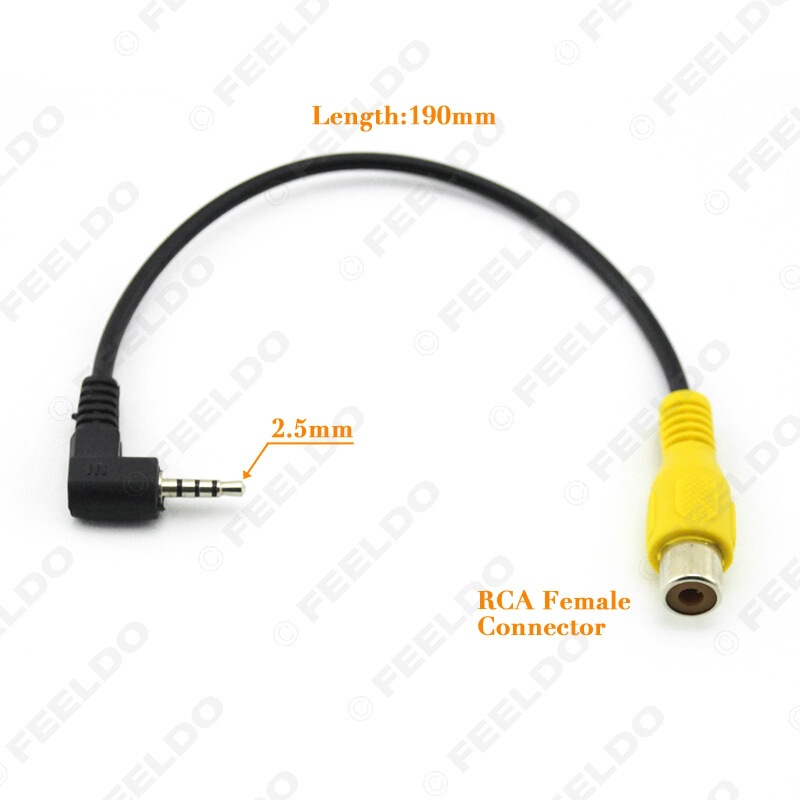 2.5mmtrs plug into RCA socket adapter GPS video input