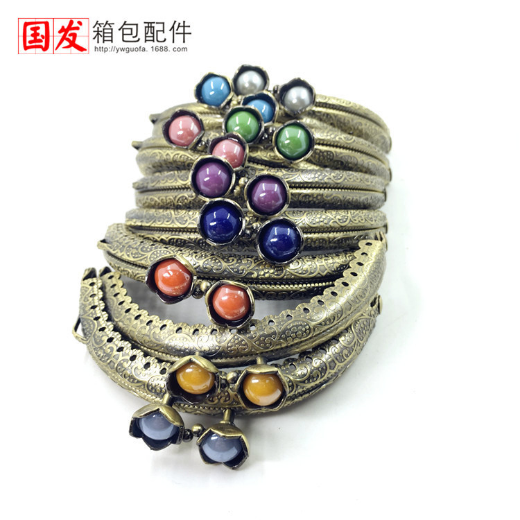 8.5cm semicircular encaje en relieve de loto oro DIY oro común oro 13 colores opcionales 0106 - GT