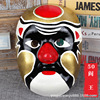 Chinese Peking Opera Facebook Mask Hand -painted Paper Polyba Bite Jinguan Public Parking Public Purple Palm Yanwang Facebook Peking Opera