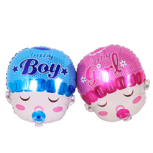 Cross-border AliExpress ebay hot selling pacifier baby head aluminum foil balloon baby girl decorative aluminum film balloon