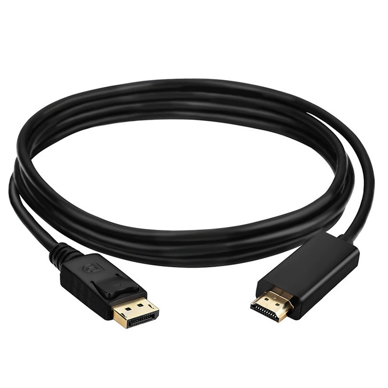 Кабель DisplayPort к HDMI для конвертации DP в HDMI, кабель длиной 1,8 м