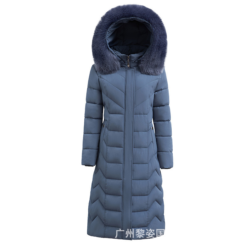 Long Over-The-Knee Cotton-Padded Coat for Middle-Aged and Elderly Women, Long Thickeneded Mother's Winter Down-Padded Coat 100kg Large Size Cotton-Padded Jacket Long Over-The-Knee Cotton-Padded Coat for Middle-Aged and Elderly Women, Long Thickeneded Mother's Winter Down-Padded Coat 100kg Large Size Cotton-Padded Jacket