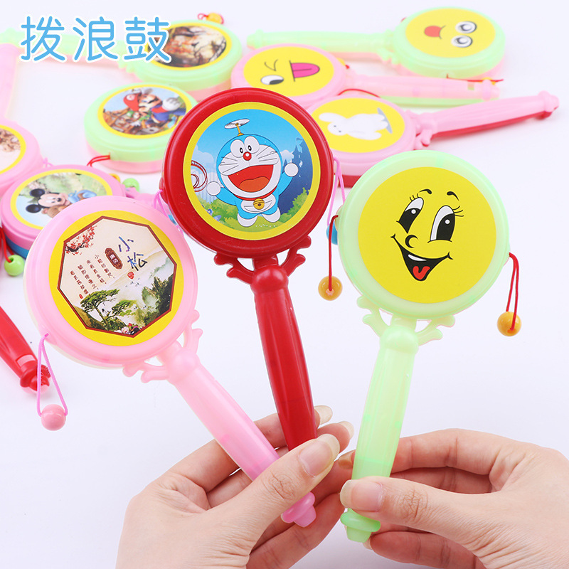 Glowing Rattle Children's Colorful Flash Toys Baby Educational Toys Baby Drum Floor Push Small Gifts Wholesale