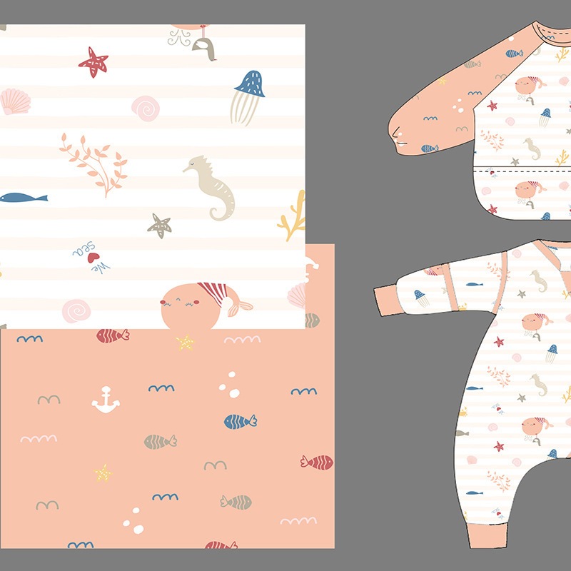 [Cotton Series High Quality] Professional Baby Fabrics, Smock Fabrics, Car Printed Cotton Fabrics