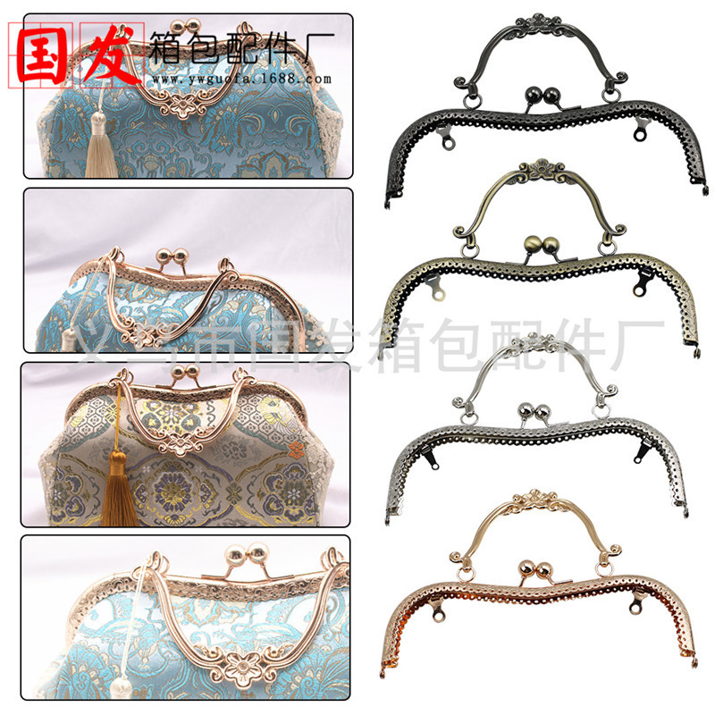 20% de descuento por tiempo limitado 20.5CM flores de dragón y fênnix encaje M flores de ciruela de mano mano mano oro cuatro colores opcionales